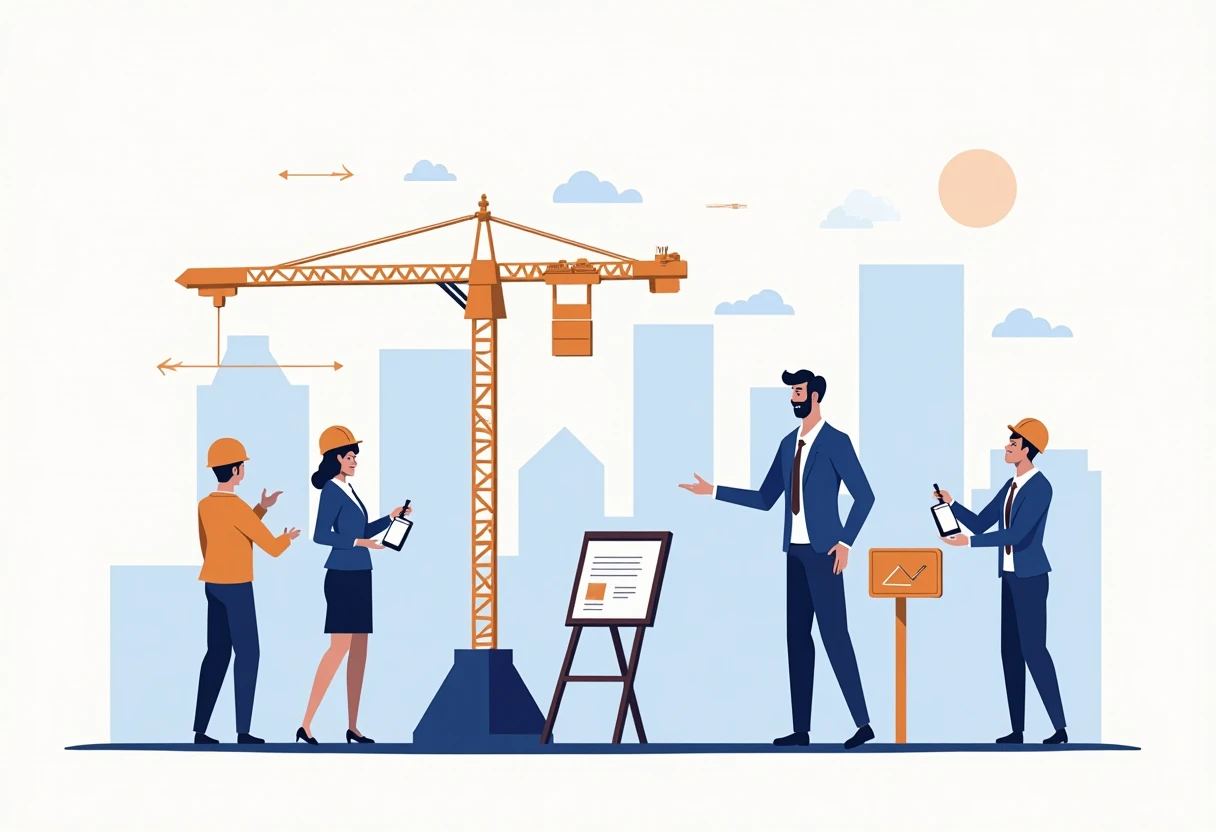 Construction executive in a modern office