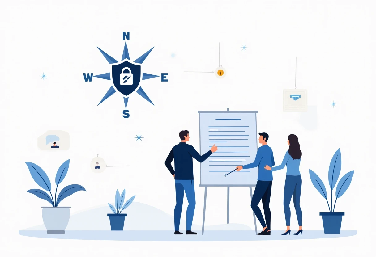 Cybersecurity roles illustration